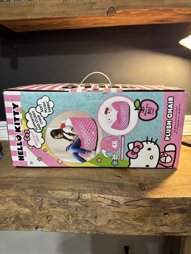 Hello Kitty Sedia a Sacchetto di Fagioli in Peluche Compresso per Bambini, Rosa Pod Chill Zone - Foto 3 di 6
