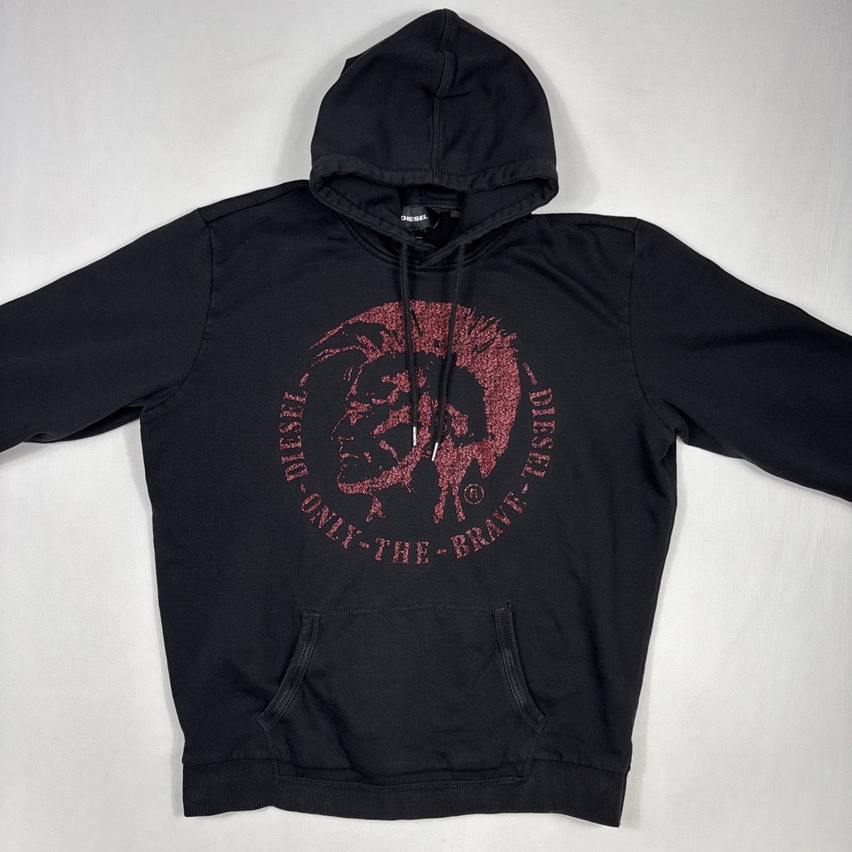Diesel S-Agnes Hoodie Men's XL Black Only The Brave Pullover