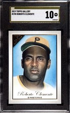 2019 Topps Gallery #198 Roberto Clemente SGC 10 PRISTINE GOLD LABEL