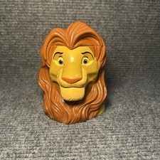 Lion King Simba RINGLING BROS Souvenir Mug Cup w/ Lid Plastic EUC