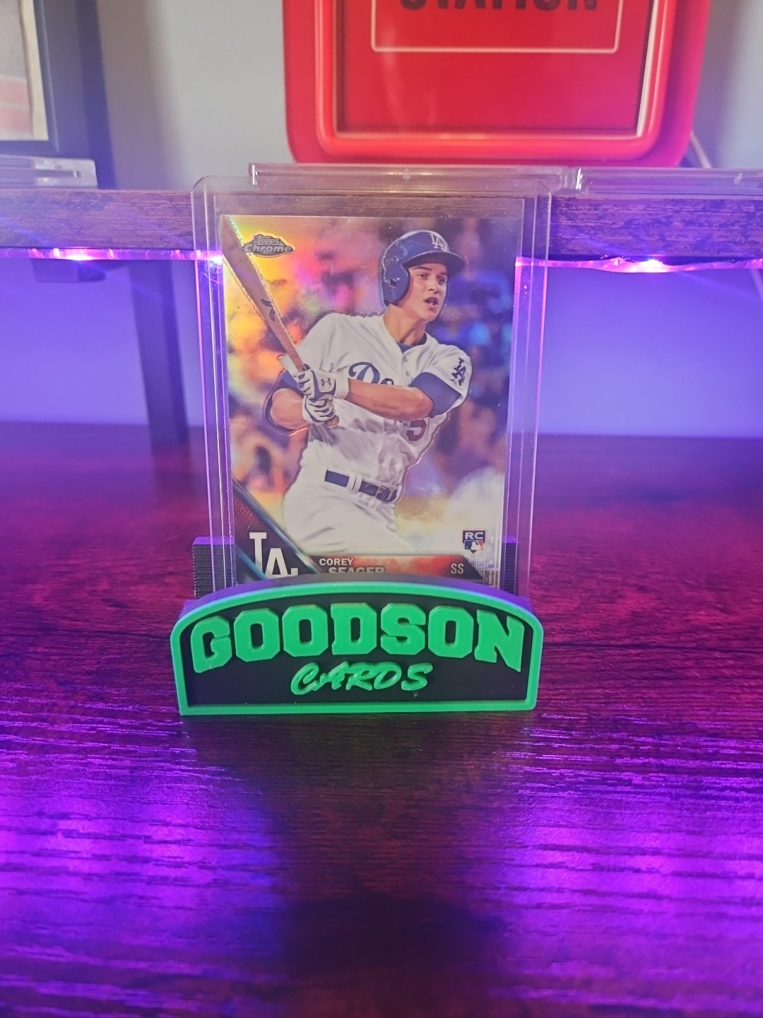 2016 Topps Chrome Corey Seager RC Refractor Rookie #150 Dodgers