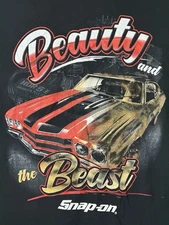 VTG Snap On Tools “Beauty And The Beast” Chevelle XL Black Tee-Shirt