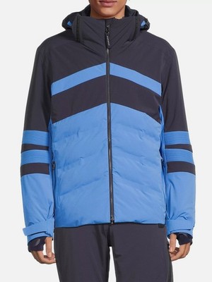 Bogner Men's Blue Henri Hooded Ski Jacket Size 40