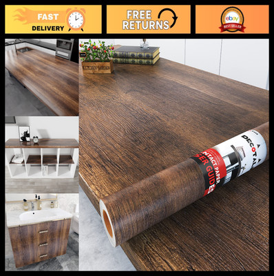 Wood Grain Contact Paper 17.7''x400'' - Waterproof Peel & Stick Wallpaper for Coun