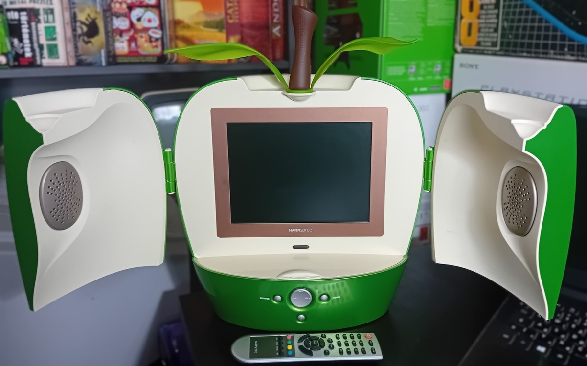 Rare Hannspree T094 Apple LCD TV Green Foldable - Tested & Working