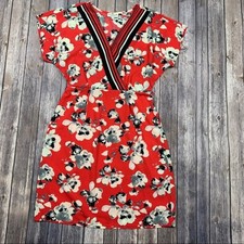 Bobeau red floral dress