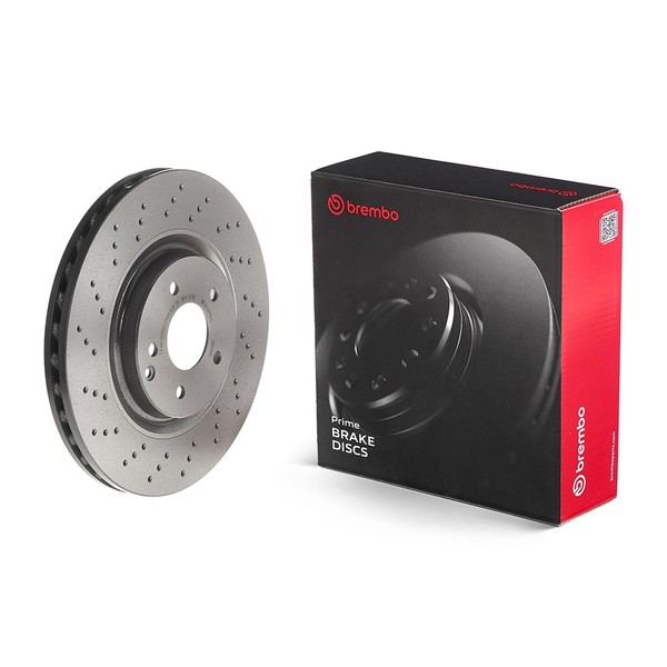 2X Brembo Bremsscheibe Prime Line - Uv Coated 09.A448.21 FüR Mercedes Klasse Clk-image