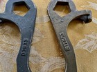 VINTAGE 2 BRASS FIRE HYDRANT WRENCHES & OAKLAND FIRE HOSE UTILITY LADDER — photo 3