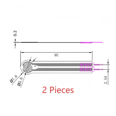 FSR sensor compatible with Arduino 2g to 1.5kg high precision using Legact
