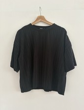 Only Oversized Plissee T-Shirt Bluse XS S Sch...