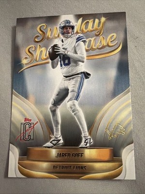 ⑱新品・保証書付 Tony　トニー「誘宴」ミクスドメディア アールビバン 2025 Topps Signature Class JARED GOFF Sunday Showcase #SS-22