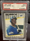 1989 KEN GRIFFEY JR. FLEER ROOKIE CARD #548 PSA 9 MARINERS CENTERED (604)