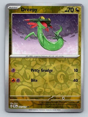 Dreepy 071/131 Common SV: Prismatic Evolutions Pokemon Reverse Holo LP