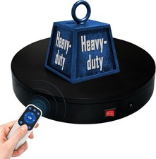 Remote Motorized Electric Turntable Rotating 7.9inch/Black/100Lbs Load, Black