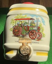 Vintage Rare Bassware Decanter Ceramic Fowler Steam Road Locomotive Simon Nice 