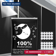 Portable Blackout Curtains, 40" x 57" Blackout Shades, 100 Portable Blackout