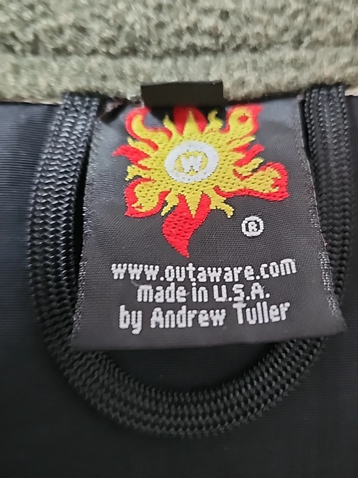 OutaWare Outdoor Clothing Co. Men's Outerwear Medium Dark Green Vest Rare! Read* - Image 3 of 4