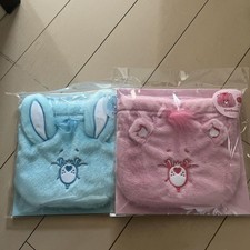 Care Bears Plush Drawstring Bag Set Cute Collectible Stuffed Toys