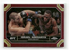 Israel Adesanya Chrome 2024 Magenta Refractor #81