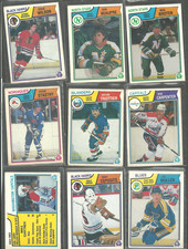 1983-84 OPC hockey CARD  LOT  330   CARDS MANY STARS