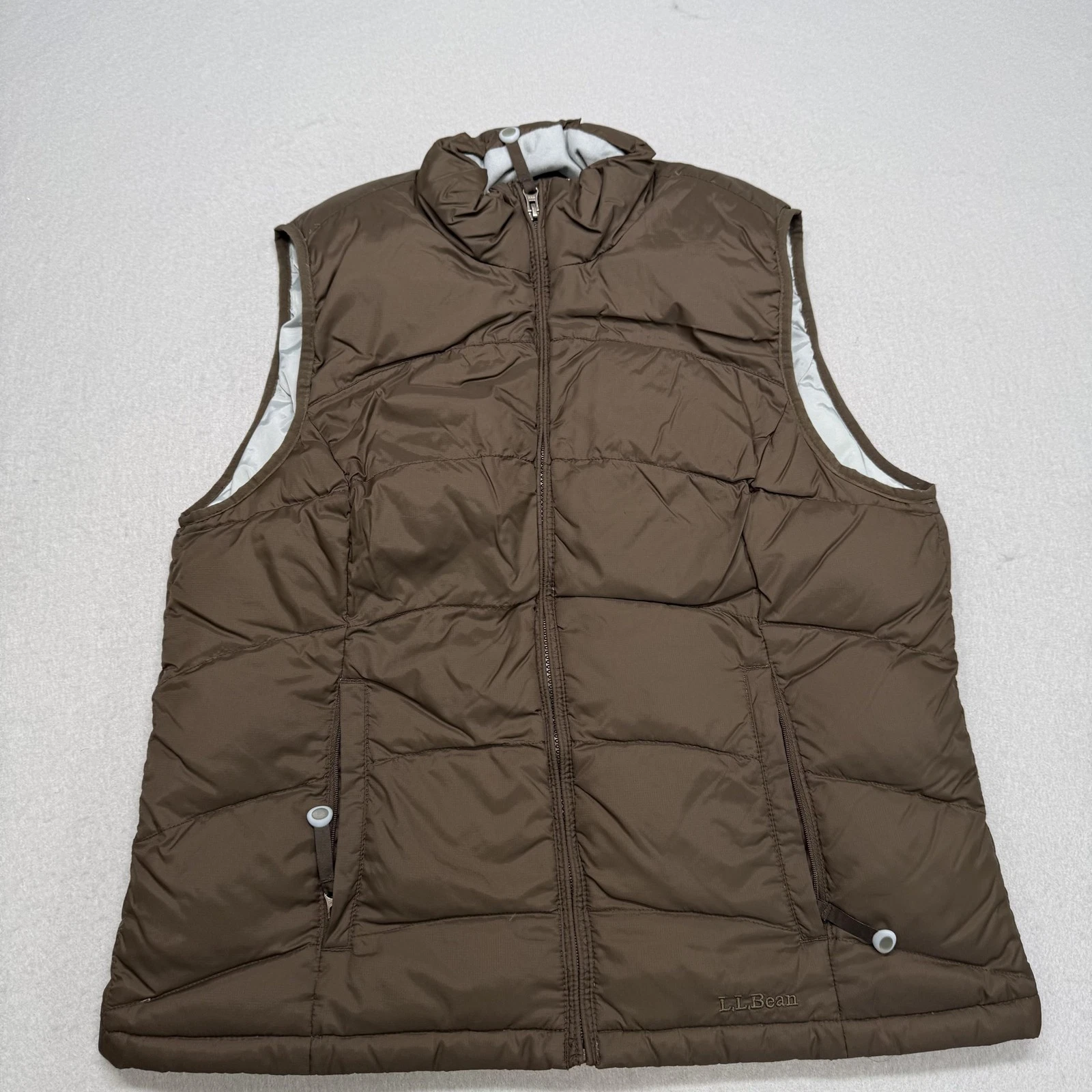 L.L. Bean Vest Mens Large Brown Goose Down Puffer Full Zip Outdoor Hiking
Opens in a new window or t