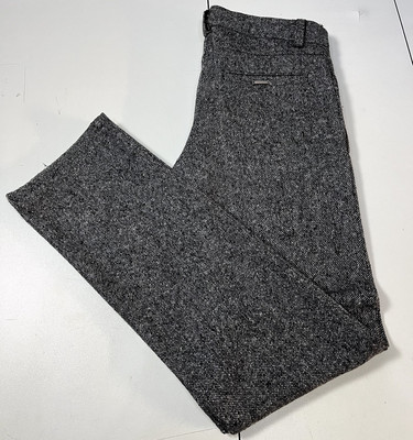GF FERRE Boys Sz: 11/12 152cm Gray / Black Wool Silk Blend Dress Pants Slacks
