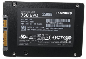 Samsung 750 EVO MZ-750250 250GB SATA 2,5" 70-79% Health SSD Solid State Drive