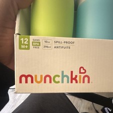 Munchkin Miracle 360 Sippy Cup 10oz 3-Pack Spill Proof Green Blue Pink