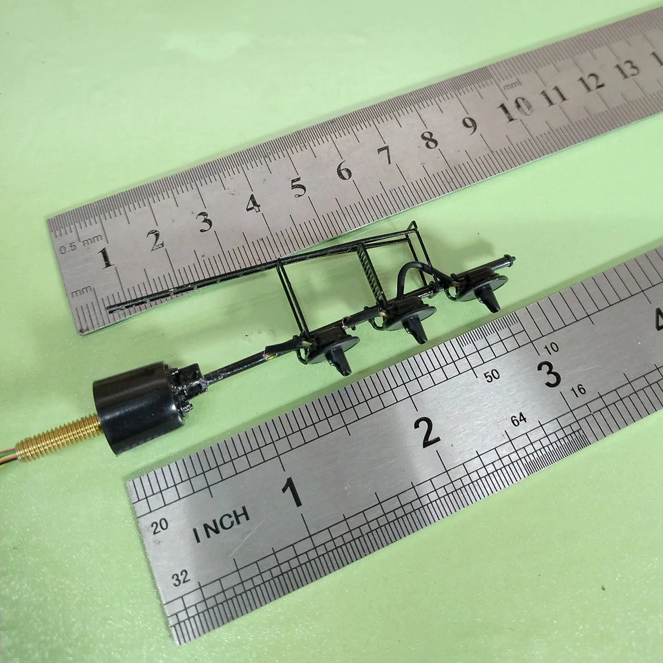 1 x HO scale model railroad 3-colors searchlight signal 3 heads laser cut #32BL - Image 3 of 4