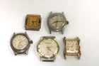 Nice Antique Wrist Watch Lot FOR REPAIR-PARTS Bulova, Timepact, Benson-Electra