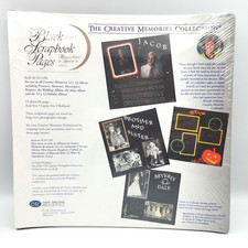 NEW/SEALED CREATIVE MEMORIES 12X12 BLACK SCRAPBOOK PAGES REFILL RCM-12BL 