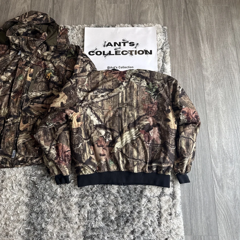  Browning Hunting Realtree Camo Full Zip-Up Layered XPO Jacket Pre-Vent Men's L - Image 4 of 4