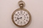 Antique Waltham 21 Jewels Nickel Silver Watch, Pre-Owned, Doesn't Run (#41-180)