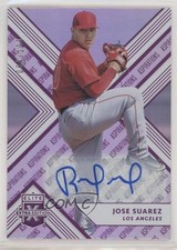 2018 Panini Elite Extra Edition Aspirations Purple 84/100 Jose Suarez Auto 15t4