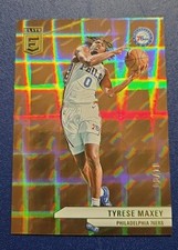 2023-24 Donruss Elite Basketball Tyrese Maxey Hyper Gold International /10