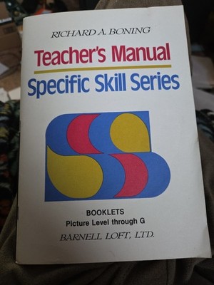 Specific Skills Series PB Barnell Loft LTD Teacher's Manual Picture - G