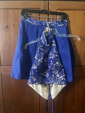 EVA USA Designer two-piece halter top and skirt, Size L