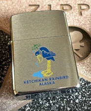 1981 Ketchikan Rainbird Zippo Lighter Unused Collectible New