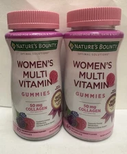 Women's Multivitamin 50mg Collagen 2Packs (80 Mixedberry Gummies each) Exp:03/26