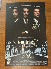 Robert Deniro And Joe Pesci Signed 11x17 Goodfellas Poster BAS