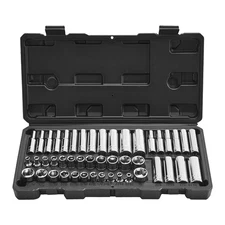 VEVOR Socket Set Socket Tool Set 46 Pieces 1/4 inch Drive Automotive Repair