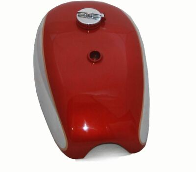Bsa Goldstar Catalina Trials 2 Gallon Red & Chrome Gas Fuel Tank With Cap ECs