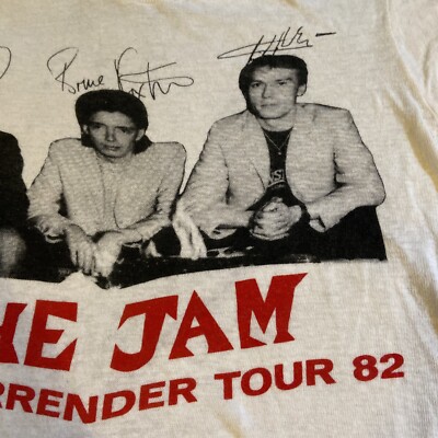 Rare Vintage 80s The Jam Beat Surrender Tour Band T Shirt Sz