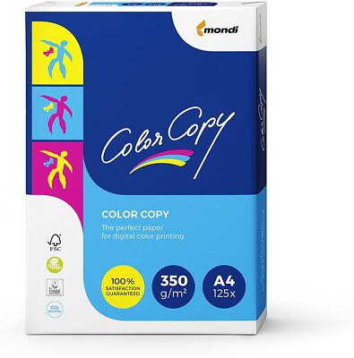 Mondi Color Copy 350g/m² A4, 125 Blatt weiß Farblaserpapier Laserpapier Papier