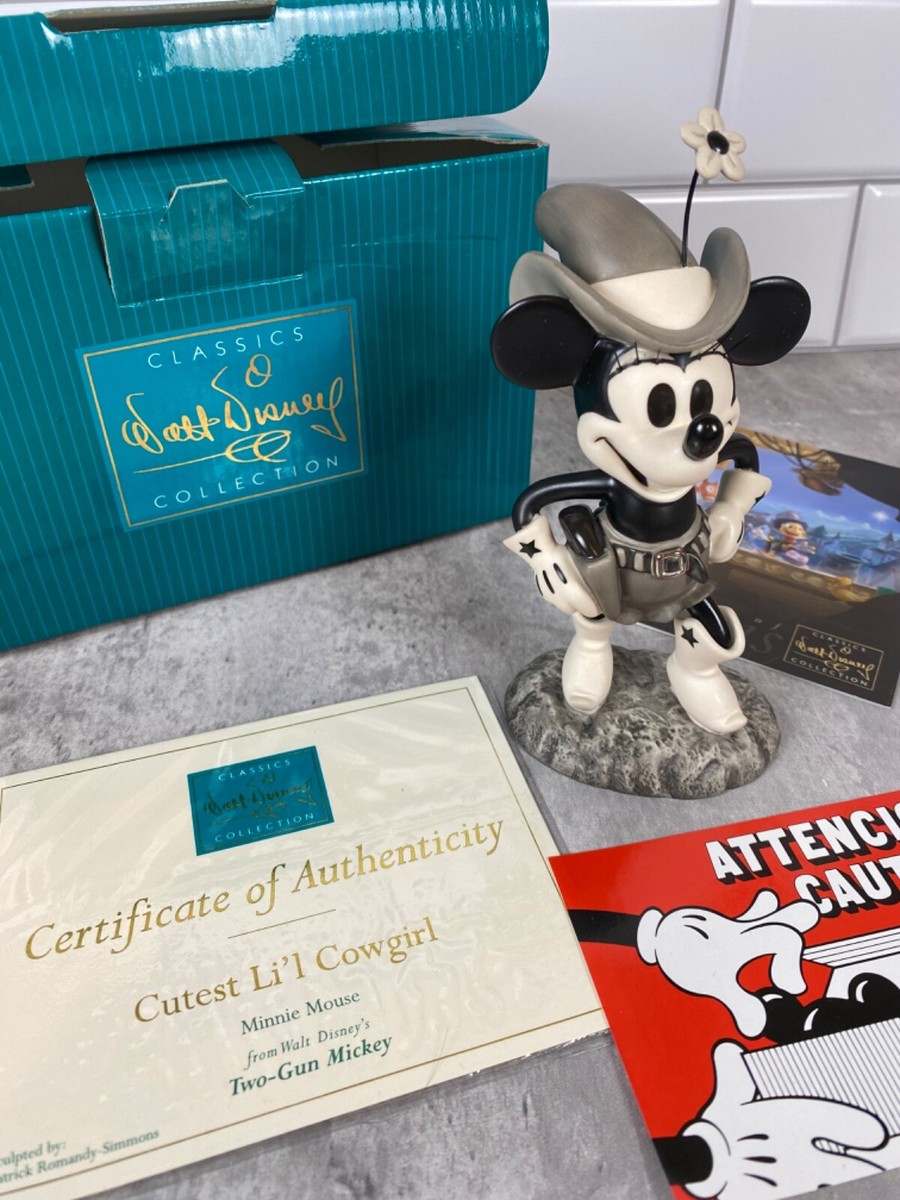 WDCC Two Gun Mickey Minnie Mouse Cutest LIL Cowgirl Box
