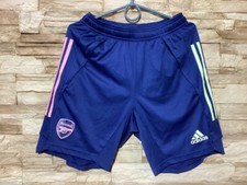 ARSENAL LONDON 2020 2021 Training Football Soccer Shorts Adidas Sz S