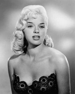 English actress Diana Dors circa 1955 Old Movie Photo