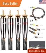 Audiophiles RCA Cable 2RCA Male to 2RCA Male HiFi System Interconnect Cable w...