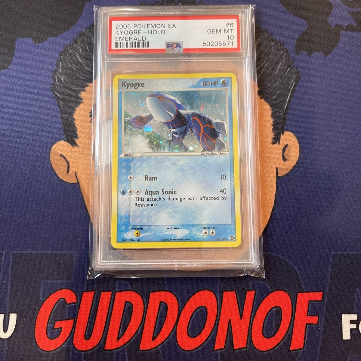 💎PSA 10 GEM MINT 2005 Pokemon EX Emerald KYOGRE #6 Holo 💎PSA 10 GEM MINT 2005 Pokemon EX Emerald KYOGRE #6 Holo