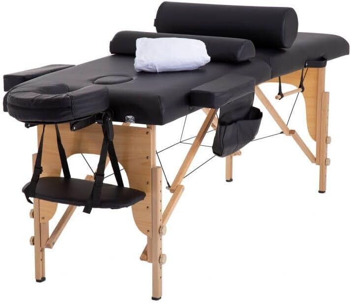 Massage Bed Portable Massage Table Adjustable Salon Bed 24 inch Wide Spa Table
